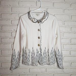 Venario 100% Wool Cream Clare Jacket Small